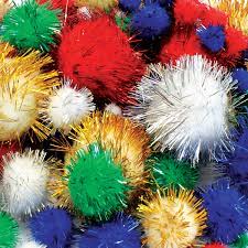 Crafty Bitz - Glitter Pom Poms-Art Materials, Arts & Crafts, Baby Arts & Crafts, Crafty Bitz Craft Supplies, Early Arts & Crafts, Glitter, Messy Play, Primary Arts & Crafts, Seasons, Spring, Stock-Learning SPACE