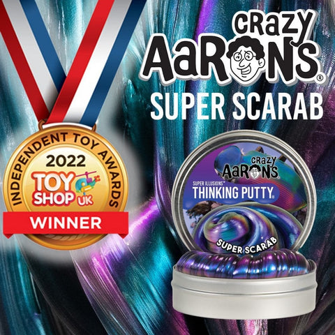 Crazy Aarons Thinking Putty - Hypercolour Super Scarab-ADD/ADHD, AllSensory, Arts & Crafts, Calming and Relaxation, Craft Activities & Kits, Crazy Aarons, Early Arts & Crafts, Fidget, Helps With, Modelling Clay, Neuro Diversity, Primary Arts & Crafts, Sensory Processing Disorder, Sensory Seeking, Stress Relief, Teenage & Adult Sensory Gifts-Learning SPACE