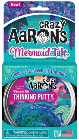 Crazy Aarons Thinking Putty - Mermaid Tale-ADD/ADHD, AllSensory, Arts & Crafts, Calming and Relaxation, Craft Activities & Kits, Crazy Aarons, Early Arts & Crafts, Fidget, Glow in the Dark, Helps With, Modelling Clay, Neuro Diversity, Primary Arts & Crafts, Sensory Processing Disorder, Sensory Seeking, Stress Relief, Teenage & Adult Sensory Gifts-Learning SPACE