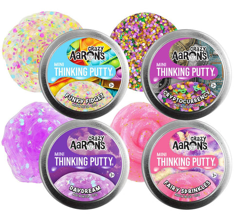 Crazy Aarons Thinking Putty - Mini Tin Assortment-ADD/ADHD, AllSensory, Arts & Crafts, Craft Activities & Kits, Crazy Aarons, Early Arts & Crafts, Fidget, Modelling Clay, Neuro Diversity, Primary Arts & Crafts, Stress Relief, Teenage & Adult Sensory Gifts-Learning SPACE
