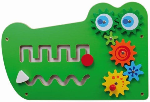 Crocodile Activity Wall Panel Toy-Musical Toys-Additional Need, Best Seller, Down Syndrome, Fine Motor Skills, Gross Motor and Balance Skills, Helps With, Lacing, Maths, Neuro Diversity, Primary Maths, Sensory Wall Panels & Accessories, Shape & Space & Measure, Sound, Stock, Strength & Co-Ordination, Tactile Toys & Books, Tracking & Bead Frames, Viga Activity Wall Panel-Learning SPACE