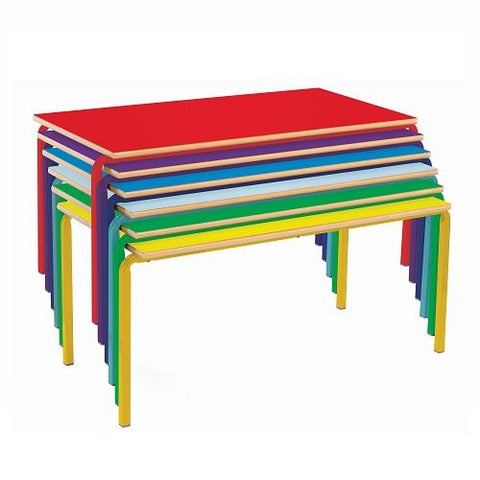 Crushed Bent Table: Colour Collection-Classroom Furniture, Classroom Table, Metalliform, Table-Learning SPACE