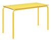 Crushed Bent Table: Colour Collection-Classroom Furniture, Classroom Table, Metalliform, Table-1100x550-46cm (3-4 Years)-Yellow-Learning SPACE
