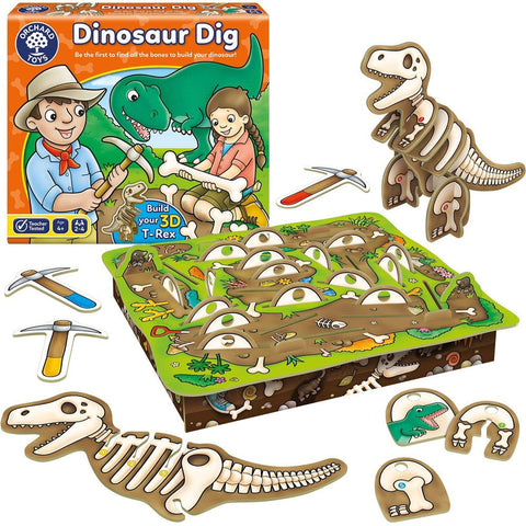 Dinosaur Dig - Finding Game-Dinosaurs. Castles & Pirates, Early years Games & Toys, Games & Toys, Gifts For 2-3 Years Old, Imaginative Play, Maths, Memory Pattern & Sequencing, Orchard Toys, Primary Games & Toys, Primary Maths-Learning SPACE