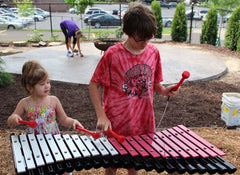 Duo Xylophone - Sensory Garden Musical Instrument-Cerebral Palsy, Matrix Group, Music, Outdoor Musical Instruments, Playground Equipment, Primary Music-Learning SPACE