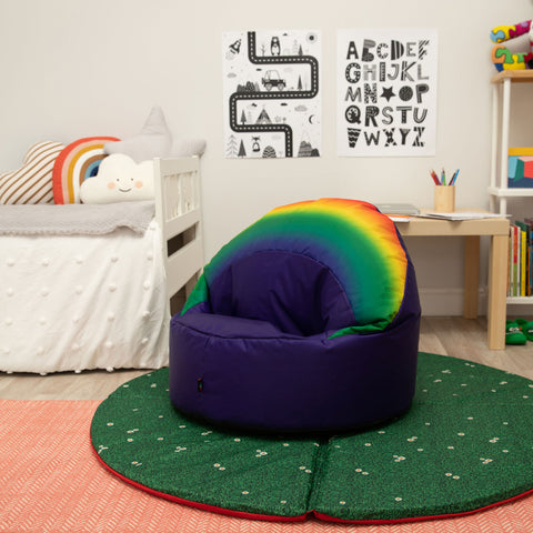 Rainbow Cup Chair Bean Bag-Bean Bags, Bean Bags & Cushions, Eden Learning Spaces, Rainbow Theme Sensory Room, Sensory Room Furniture-Learning SPACE