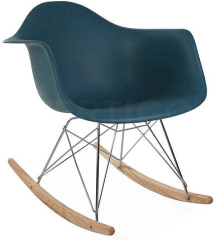 Eames Style Rocking Arm Chair-Calming and Relaxation, Helps With, Matrix Group, Movement Chairs & Accessories, Nurture Room, Seating, Sensory Room Furniture-Seafoam-Learning SPACE