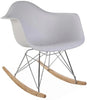 Eames Style Rocking Arm Chair-Calming and Relaxation, Helps With, Matrix Group, Movement Chairs & Accessories, Nurture Room, Seating, Sensory Room Furniture-White-Learning SPACE