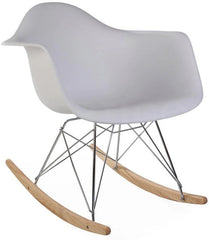 Eames Style Rocking Arm Chair-Calming and Relaxation, Helps With, Matrix Group, Movement Chairs & Accessories, Seating, Sensory Room Furniture-White-Learning SPACE