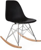 Eames Style Rocking Side Chair-Matrix Group, Movement Chairs & Accessories, Nurture Room, Seating, Sensory Room Furniture-Black-Learning SPACE