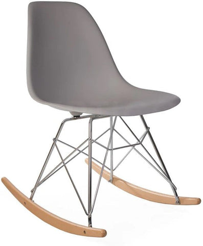 Eames Style Rocking Side Chair-Matrix Group, Movement Chairs & Accessories, Nurture Room, Seating, Sensory Room Furniture-Light Grey-Learning SPACE