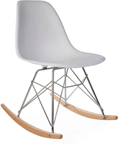 Eames Style Rocking Side Chair-Matrix Group, Movement Chairs & Accessories, Nurture Room, Seating, Sensory Room Furniture-White-Learning SPACE