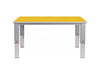 Elite Height Adjustable Table - Rectangle-Classroom Table, Height Adjustable, Metalliform, Table-Canary Yellow-Learning SPACE