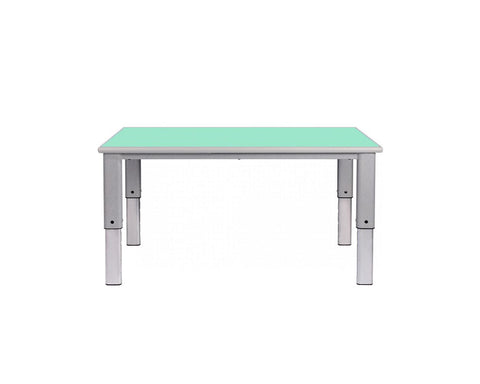 Elite Height Adjustable Table - Rectangle-Classroom Table, Height Adjustable, Metalliform, Table-Soft Lime-Learning SPACE