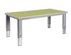 Elite Height Adjustable Table - Rectangle-Classroom Table, Height Adjustable, Metalliform, Table-Tangy Green-Learning SPACE