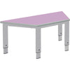 Elite Height Adjustable Table - Trapezoidal-Classroom Table, Height Adjustable, Metalliform, Table-Lilac-Learning SPACE