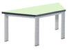 Elite Height Adjustable Table - Trapezoidal-Classroom Table, Height Adjustable, Metalliform, Table-Soft Lime-Learning SPACE