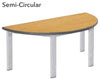 Elite Static Height Table - Semi-Circular-Classroom Table, Metalliform, Table-Learning SPACE