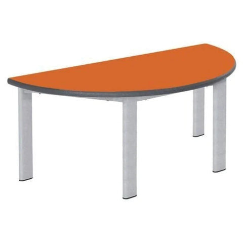 Elite Static Height Table - Semi-Circular-Classroom Table, Metalliform, Table-Orange Flame-640mm - 8-11 Years-Learning SPACE