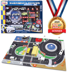Emergency Forces Playset Including Playmat-Fire. Police & Hospital, Games & Toys, Gifts For 3-5 Years Old, Imaginative Play, Primary Games & Toys, Stock, Tobar Toys-Learning SPACE