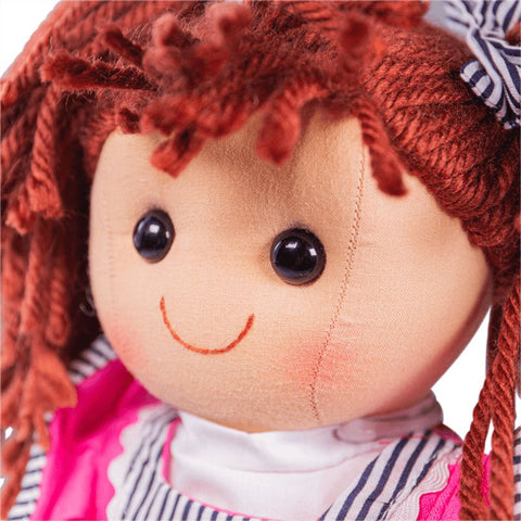 Emma Rag Doll Large 38cm - Soft and Cuddly Toy-Baby Soft Toys, Bigjigs Toys, Dolls & Doll Houses, Gifts For 1 Year Olds, Gifts For 2-3 Years Old, Imaginative Play, Nurture Room, Puppets & Theatres & Story Sets, Stock-Learning SPACE