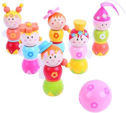 Fairy Skittles-Additional Need, Bigjigs Toys, Gifts For 3-5 Years Old, Gross Motor and Balance Skills, Playground Equipment, Seasons, Stock, Summer, Wooden Toys-Learning SPACE