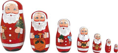Father Christmas Matryoshka Nesting Dolls-Christmas, Seasons, Stock, Tobar Toys-Learning SPACE