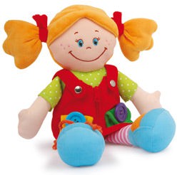 Fine Motor Rag Doll-Baby Soft Toys, Dolls & Doll Houses, Featured, Gifts For 2-3 Years Old, Imaginative Play, Matrix Group, Puppets & Theatres & Story Sets, Small Foot Wooden Toys-Chiara-Learning SPACE