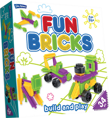 Fun Bricks 34 Piece Set-Building Blocks, Engineering & Construction, Fine Motor Skills-Learning SPACE
