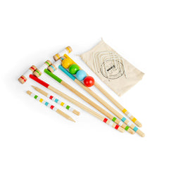 Garden Children's Croquet-Additional Need, Bigjigs Toys, Calmer Classrooms, Exercise, Garden Game, Gross Motor and Balance Skills, Helps With, Outdoor Toys & Games, Strength & Co-Ordination, Wooden Toys-Learning SPACE