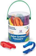 Gator Grabber Tweezers™ (Set of 12)-Additional Need, Additional Support, Fine Motor Skills, Helps With, Learning Resources, Stock-Learning SPACE