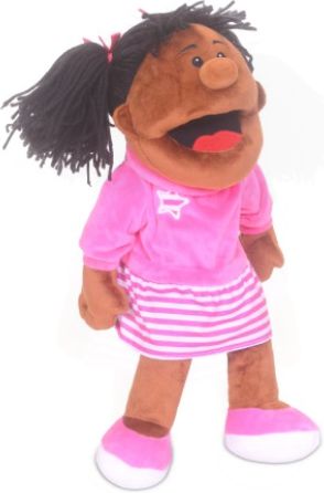 Girl Moving Mouth Hand Puppet-Calmer Classrooms, communication, Communication Games & Aids, Helps With, Imaginative Play, Neuro Diversity, Primary Literacy, Puppets & Theatres & Story Sets, Stock-Learning SPACE