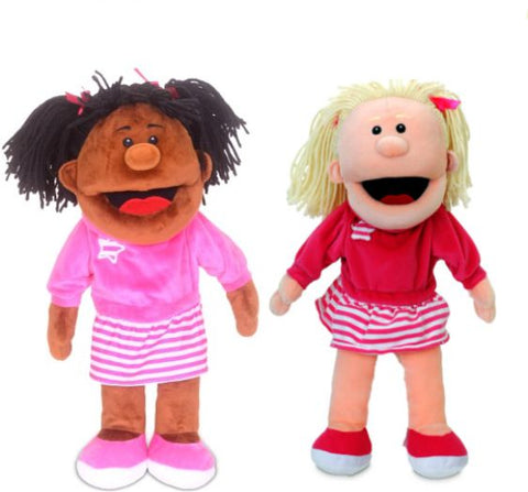 Girl Moving Mouth Hand Puppet-Calmer Classrooms, communication, Communication Games & Aids, Helps With, Imaginative Play, Neuro Diversity, Primary Literacy, Puppets & Theatres & Story Sets, Stock-Learning SPACE