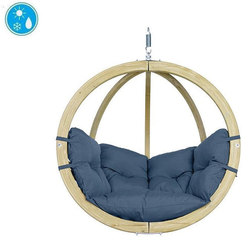 Globo Wooden Hanging Chair-Children's Wooden Seating, Hammocks, Indoor Swings, Movement Chairs & Accessories, Seating, Stock-Learning SPACE