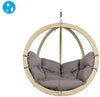 Globo Wooden Hanging Chair-Children's Wooden Seating, Hammocks, Indoor Swings, Movement Chairs & Accessories, Seating, Stock-Taupe-Learning SPACE