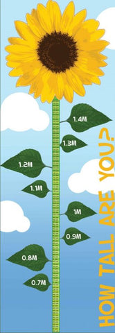 Height Chart - Sunflower Outdoor Sign-Calmer Classrooms, Classroom Displays, Early Years Books & Posters, Forest School & Outdoor Garden Equipment, Helps With, Inspirational Playgrounds, Playground Equipment, Playground Wall Art & Signs, Stock, Wall & Ceiling Stickers, World & Nature-Learning SPACE