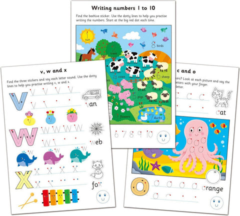 Home Learning Book - First Writing-Dyslexia, Early Years Books & Posters, Early Years Literacy, Galt, Handwriting, Learn Alphabet & Phonics, Learning Difficulties, Literacy Worksheets & Test Papers, Neuro Diversity, Primary Literacy, Stock-Learning SPACE