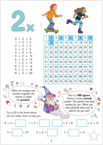 Home Learning Book - Times Tables-Early Years Maths, Galt, Maths, Maths Worksheets & Test Papers, Multiplication & Division, Primary Maths, Stock-Learning SPACE