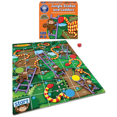 Jungle Snakes and Ladders Mini Game-Counting Numbers & Colour, Early years Games & Toys, Early Years Maths, Games & Toys, Maths, Orchard Toys, Primary Games & Toys, Primary Maths-Learning SPACE