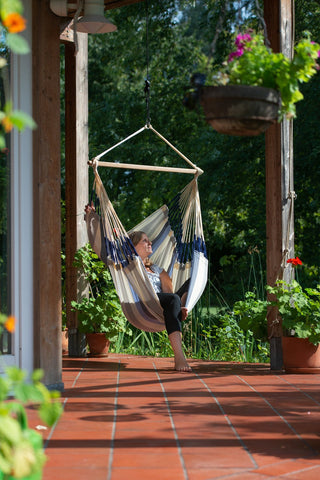 LA SIESTA® Domingo Cedar - Hammock Chair-Hammocks, Indoor Swings, La Siesta Hammocks, Outdoor Swings, Teen & Adult Swings-Learning SPACE