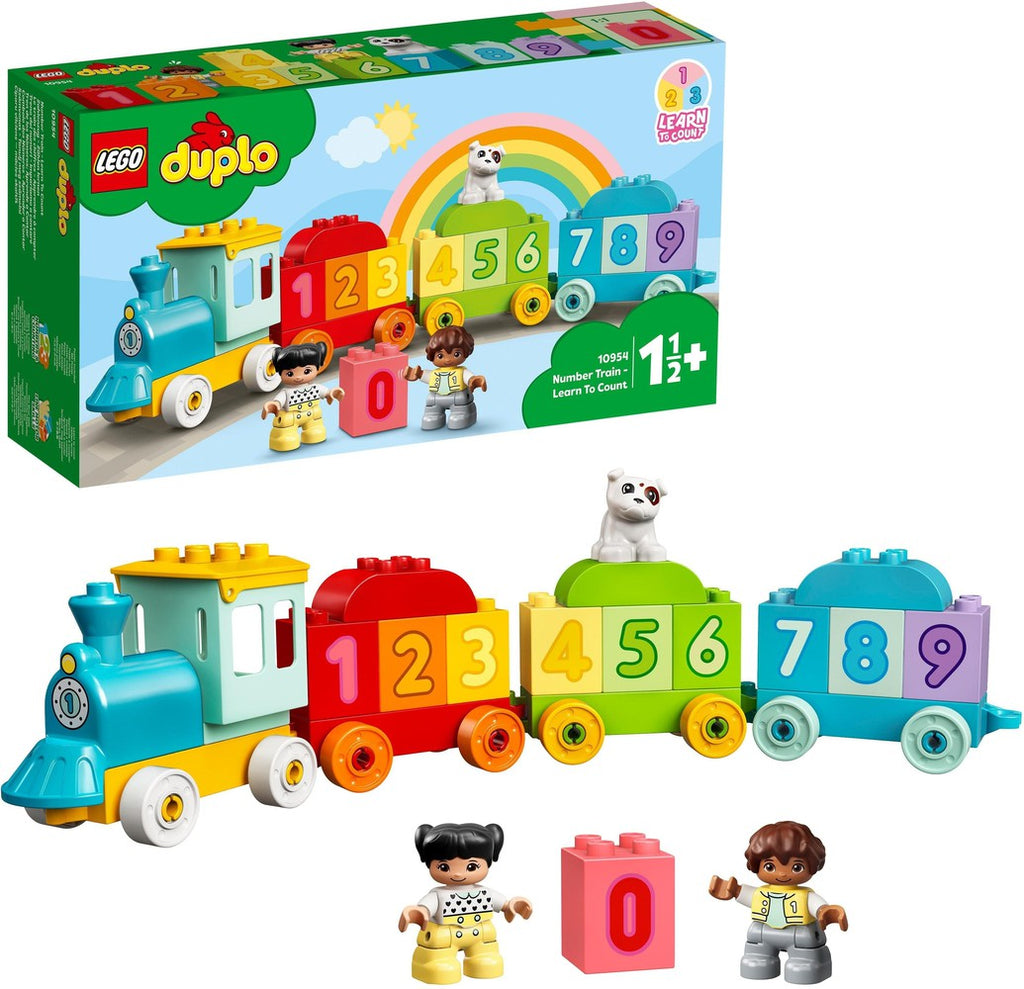 LEGO® Duplo® - Number Train-Cars & Transport, Counting Numbers & Colour, Early Years Maths, Gifts For 2-3 Years Old, Imaginative Play, LEGO®, Maths, Nurture Room, Primary Maths, S.T.E.M, Small World, Stock-Learning SPACE
