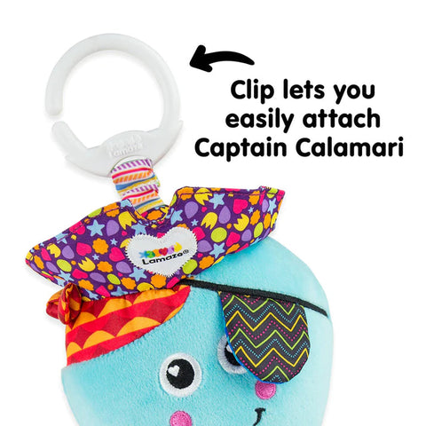 Lamaze Captain Calamari-AllSensory, Baby & Toddler Gifts, Baby Cause & Effect Toys, Baby Sensory Toys, Baby Soft Toys, Gifts for 0-3 Months, Gifts For 3-6 Months, Gifts For 6-12 Months Old, Lamaze Toys, Stock-Learning SPACE