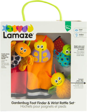 Lamaze Gardenbug Wrist Rattle Footfinder Set-AllSensory, Baby & Toddler Gifts, Baby Cause & Effect Toys, Baby Sensory Toys, Baby Soft Play and Mirrors, Baby Soft Toys, Gifts for 0-3 Months, Gifts For 3-6 Months, Lamaze Toys, Stock-Learning SPACE