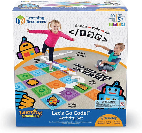 Let's Go Code!™ Activity Set-Coding, Learning Activity Kits, Learning Resources, Primary Games & Toys, S.T.E.M, Stock, Technology & Design, Teen Games-Learning SPACE