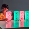 Light Up Glow Construction Bricks-AllSensory, Building Blocks, Engineering & Construction, Glow in the Dark, S.T.E.M, Sensory Light Up Toys, TTS Toys, Visual Sensory Toys-Learning SPACE