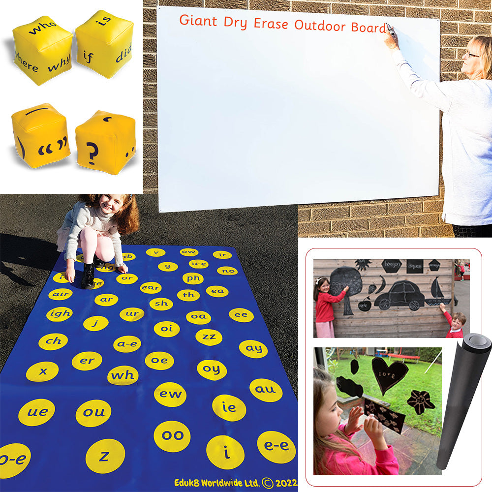 Literacy In The Playground-Classroom Packs, Early Years Literacy, EDUK8, English, Literacy, Playground, Playground Equipment, Playground Wall Art & Signs, Primary Literacy-Learning SPACE