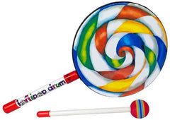 Lollipop Drum - 8 Inch - Children's Musical Instrument-AllSensory, Baby Musical Toys, Baby Sensory Toys, Drums, Early Years Musical Toys, Helps With, Music, Percussion Plus, Primary Music, Sensory Seeking, Stock-Learning SPACE