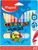 Maped Color'peps Jungle Colour Markers - Pk 12-Art Materials, Arts & Crafts, Drawing & Easels, Early Arts & Crafts, Maped Stationery, Primary Arts & Crafts, Stock-Learning SPACE