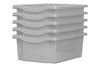 Monarch Trays Multi Packs-Monarch UK, Trays-Double (5 Pack)-Light Grey-Learning SPACE