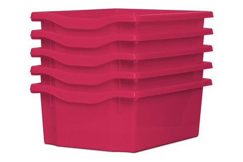 Monarch Trays Multi Packs-Monarch UK, Trays-Double (5 Pack)-Pink-Learning SPACE